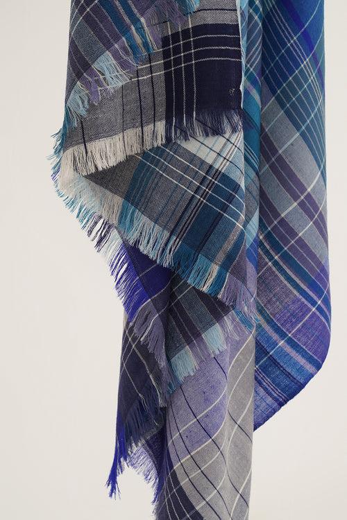 Plaid Cashmere Shawl