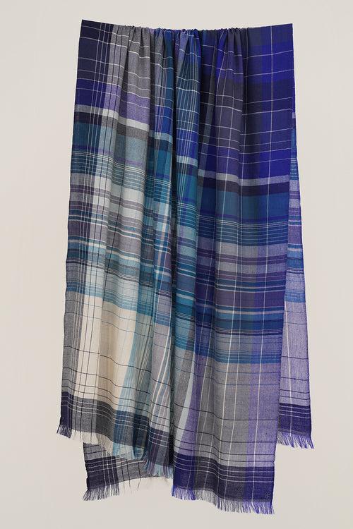 Plaid Cashmere Shawl