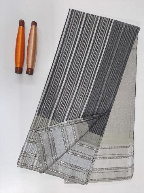 REHWA Maheshwari Handwoven Neem Reshmi Saree