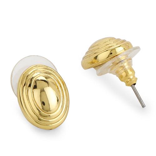 Ovel Shaped Stud Earrings