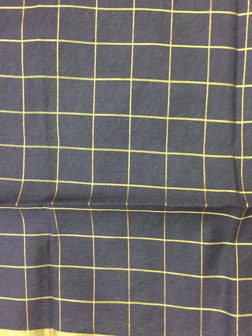 Cotton With Zari Checks Dupatta - Various Colors