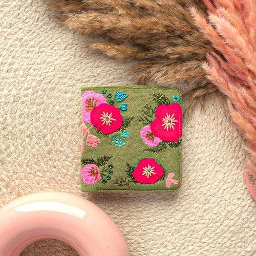 Blessed Floral - Snap button Wallet