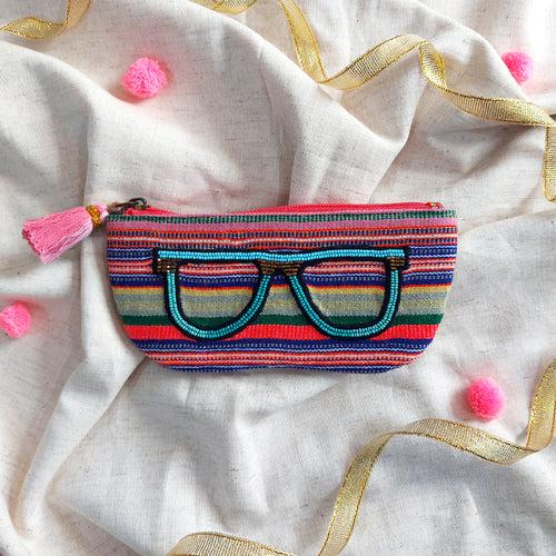 Sunglass Case- Multi Stripes