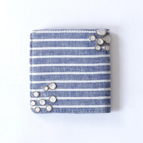 Seahorse - Snap button Wallet (Embroidered )