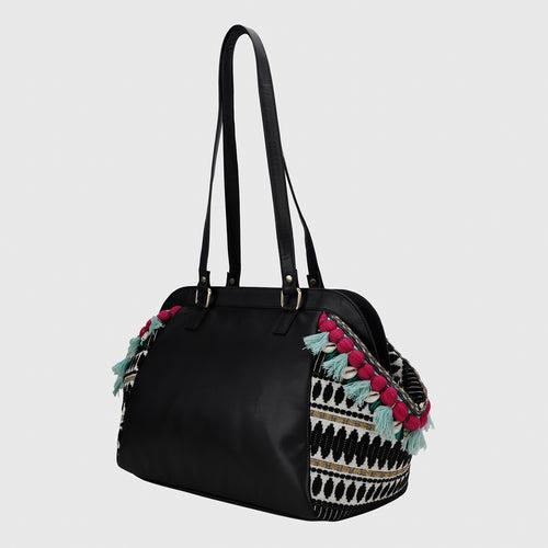 BOHO WEEKENDER BAG - Black