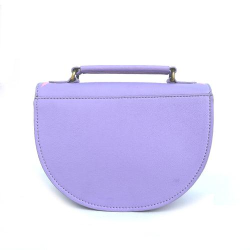 REXINE FLORAL PURPLE SLING BAG