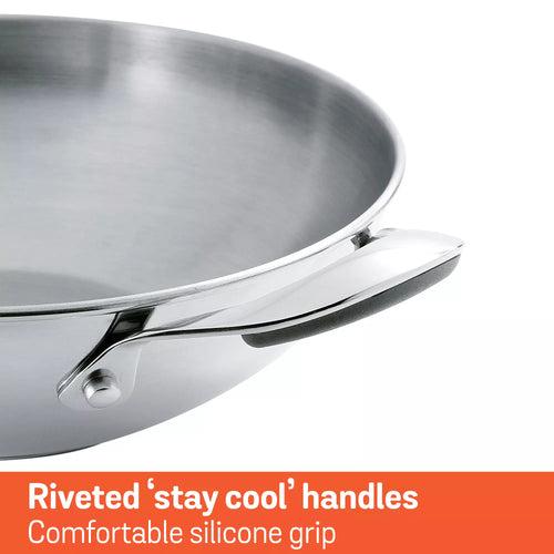 Meyer Select Stainless Steel Kadai 26cm (Induction & Gas Compatible)