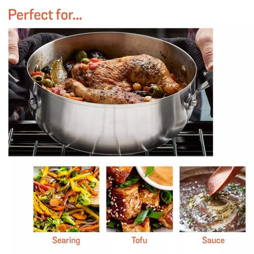 Meyer Select Stainless Steel Sauteuse 20cm (Induction & Gas Compatible)