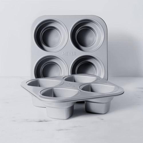 Meyer Bakemaster 2-Piece Bakeware Set - 4 cup Square Cake pan + 4 cup Round Cake pan