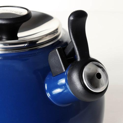 Circulon Enamel On Steel Whistling Tea Kettle 1.9 Liters, Navy