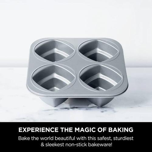 Meyer Bakemaster 2-Piece Bakeware Set - 4 cup Square Cake pan + 4 cup Round Cake pan