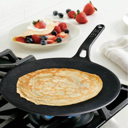 Meyer Pre-Seasoned Cast Iron 2pcs Set (26cm Roti Tawa + 26cm Frypan/Skillet)