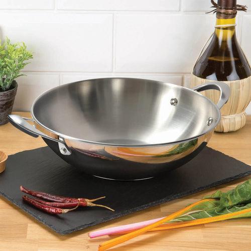 Meyer Select Stainless Steel Kadai 26cm (Induction & Gas Compatible)