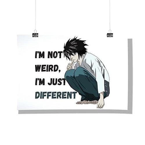 Anime - Death Note - I Am Not Weird Wall Poster