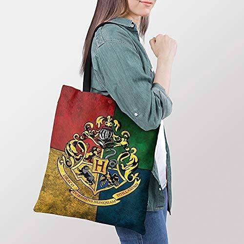 Harry Potter Pack of 3 House crest Multicolor Canvas Handbag