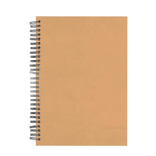 Brown Colour Ruled A5 Wiro Bound Notebook