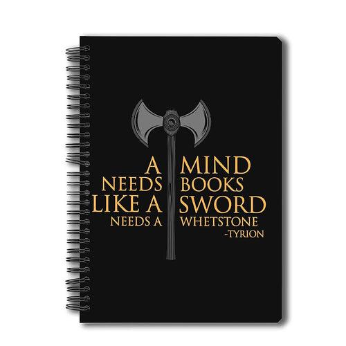 Game of Thrones A Mind Needs Book A5 Notebook