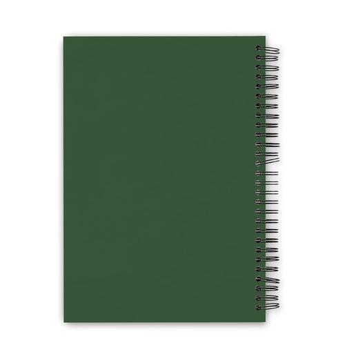 Dark Green Colour Ruled A5 Wiro Bound Notebook