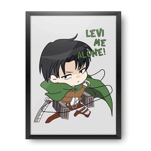 Anime - Levi Me Alone Design Wall Poster