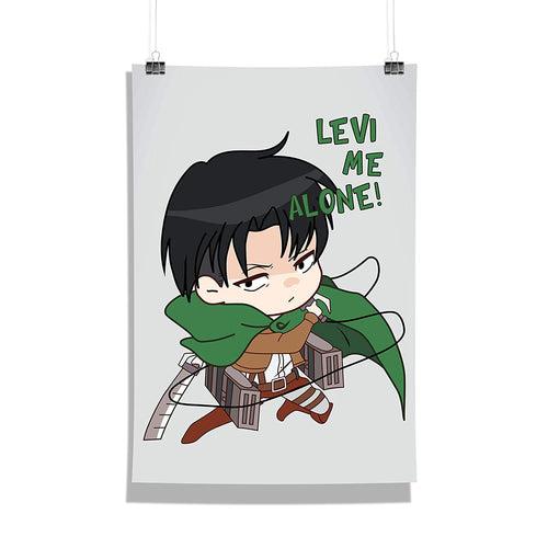 Anime - Levi Me Alone Design Wall Poster