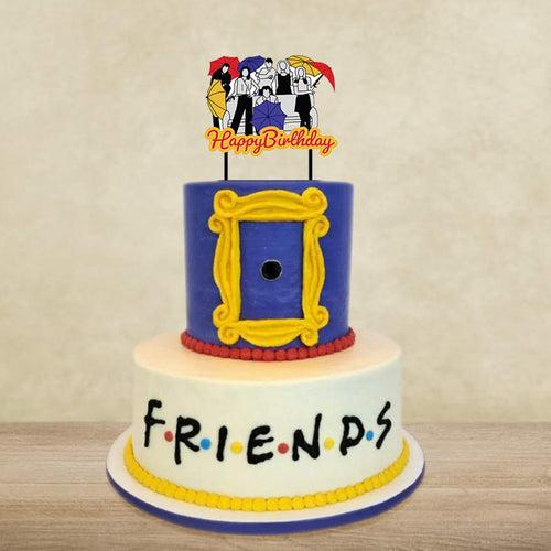 Friends TV Show Umbrella design Cake Topper Friends  for Friends Fans