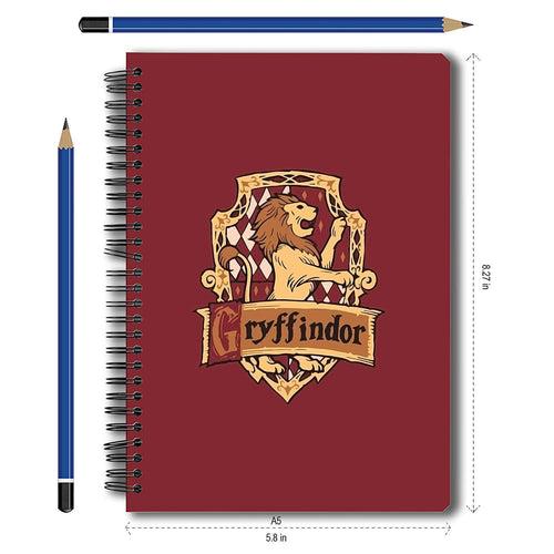 Harry Potter (Combo Pack of 2) 1 Gryffindor Notebook and 1 Magnetic Bookmark