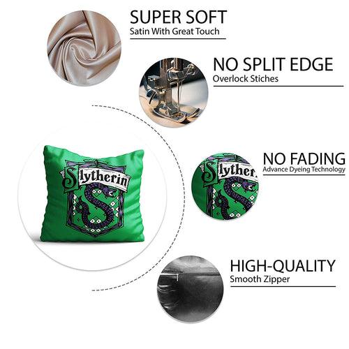 Harry Potter Slytherin Satin Cushion Cover