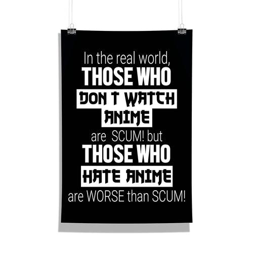 Anime - Quotes Stylish Font Design Wall Poster