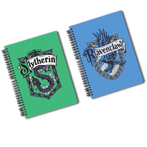 Harry Potter Pack of 2 (Slytherin + Ravenclaw) A5 Notebook