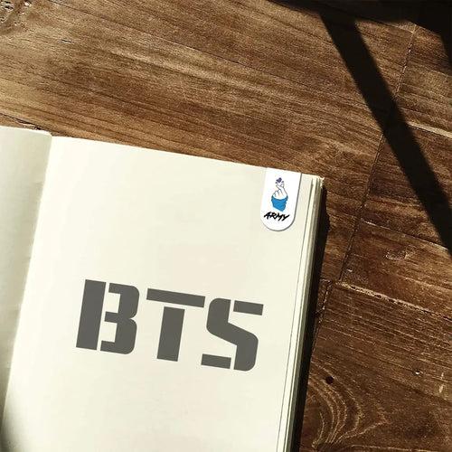 BTS - Pack of 6 Magnetic Bookmarks - Gift for Readers