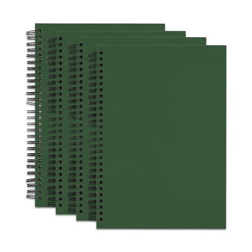 Green Colour Combo Pack of 4 A5 Ruled Wiro Notebook