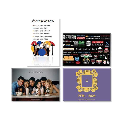 Friends TV Series Pack of 4 Rectangular Fridge Magnet