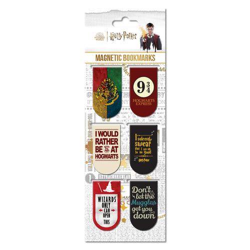 Harry Potter Magnetic Bookmarks - Pack of 6