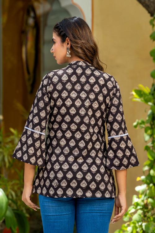 Kashish Buti Pintucks Short Kurta