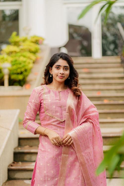 EXP - Saindhavi Pink Kurti Set