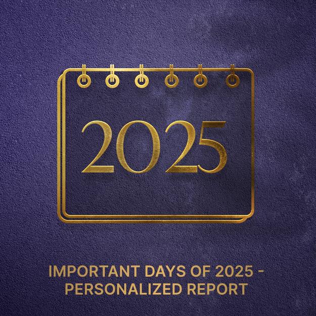 Important days of 2025 - Personalized Report