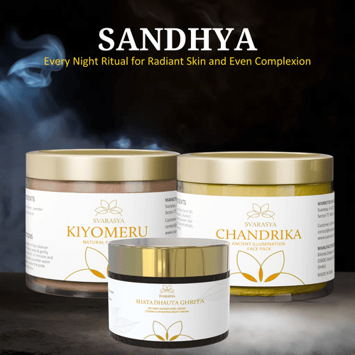 Night Ritual "Sandhya" for Radiant Skin and Even Complexion | Face Wash, Ubtan & Moisturiser