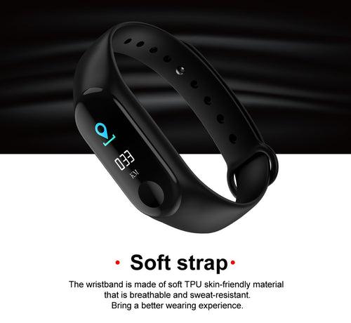 TDG M3 Band Fitness Tracker Smart Band Dark Blue