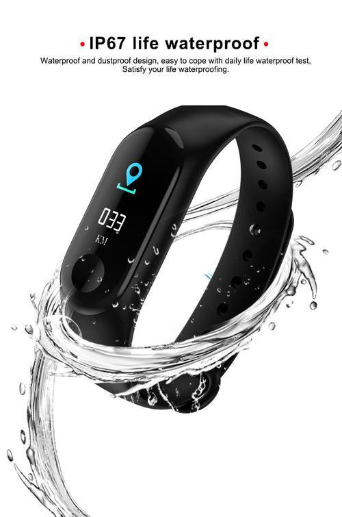 TDG M3 Band Fitness Tracker Smart Band Red