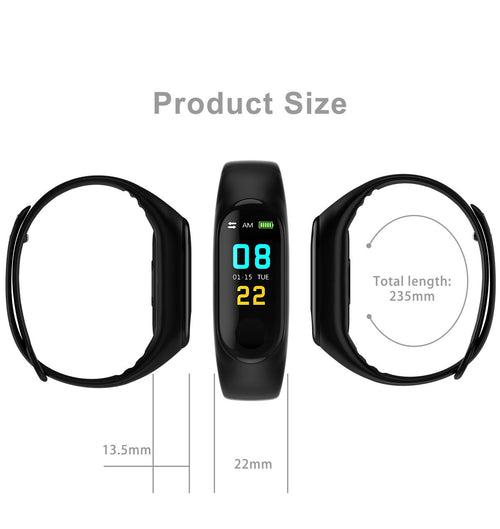 TDG M3 Smart Band Color Screen Blood Pressure Oxygen Heart Rate Android iOS