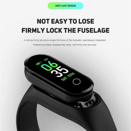 TDG M3 Smart Band Color Screen Blood Pressure Oxygen Heart Rate Android iOS