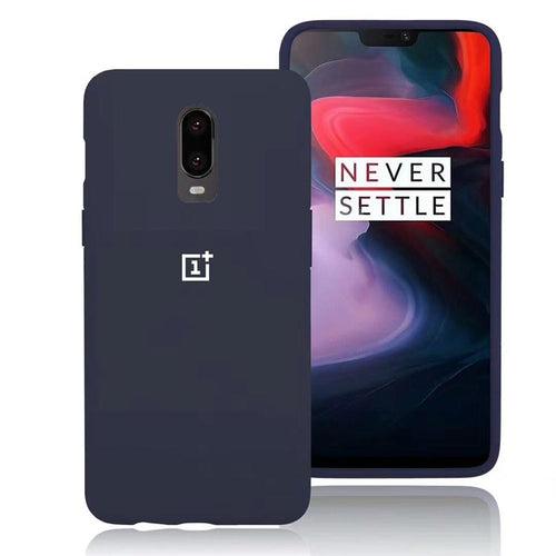 TDG Oneplus 7 OG Silicone Protective Back Case Dark Blue