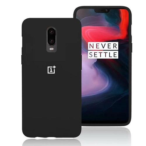 TDG Oneplus 7 Silicone Protective Back Cover Case Black