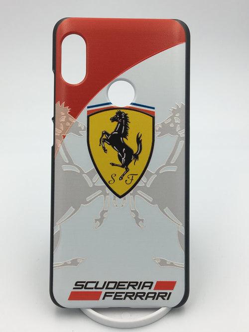 TDG Xiaomi Redmi 6 Pro 3D Texture Printed Luxury Car Ferrari Hard Back Case Cover