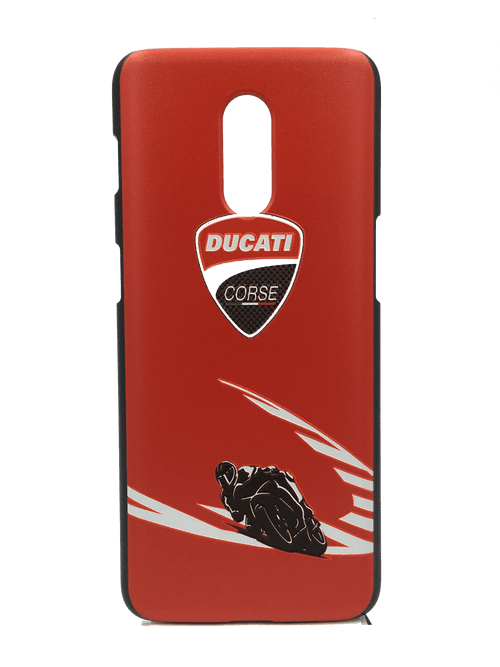 TDG OnePlus 6T 3D Texture Ducati Printed Hard Back Case Cover