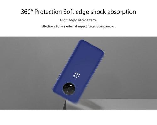 TDG Oneplus 7T Silicone Back Cover Protective Case Dark Blue