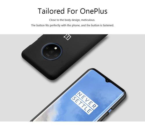 TDG Oneplus 7T Silicone Back Cover Protective Case Black