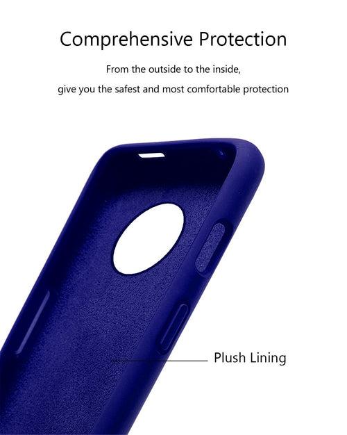 TDG Oneplus 7T Silicone Back Cover Protective Case Dark Blue