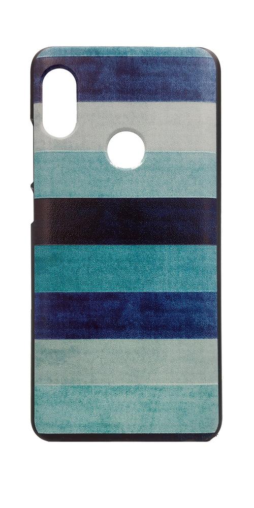 TDG Xiaomi Redmi Note 5 Pro 3D Texture Printed Blue Horizontal Shades Hard Back Case Cover