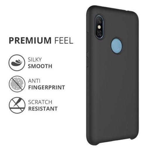TDG Redmi Note 5 Pro Soft Silicone Protective Back Case Black
